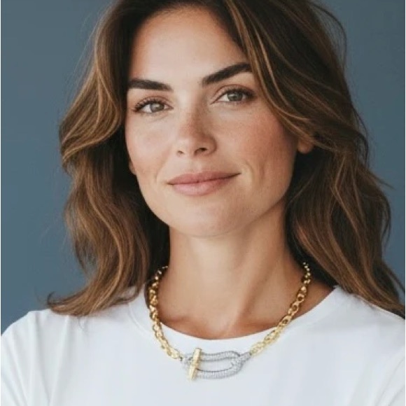 Chelsea Rose Collections Jewelry - Elegant Gold and Crystal Necklace